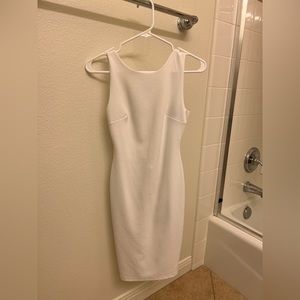 White lulu semi formal dress